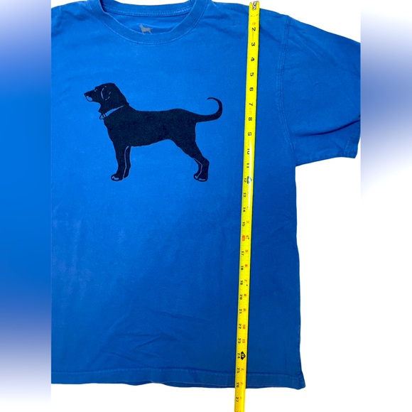 The Black Dog men’s size Small short sleeve tshirt blue /Black lab - Picture 3 of 8